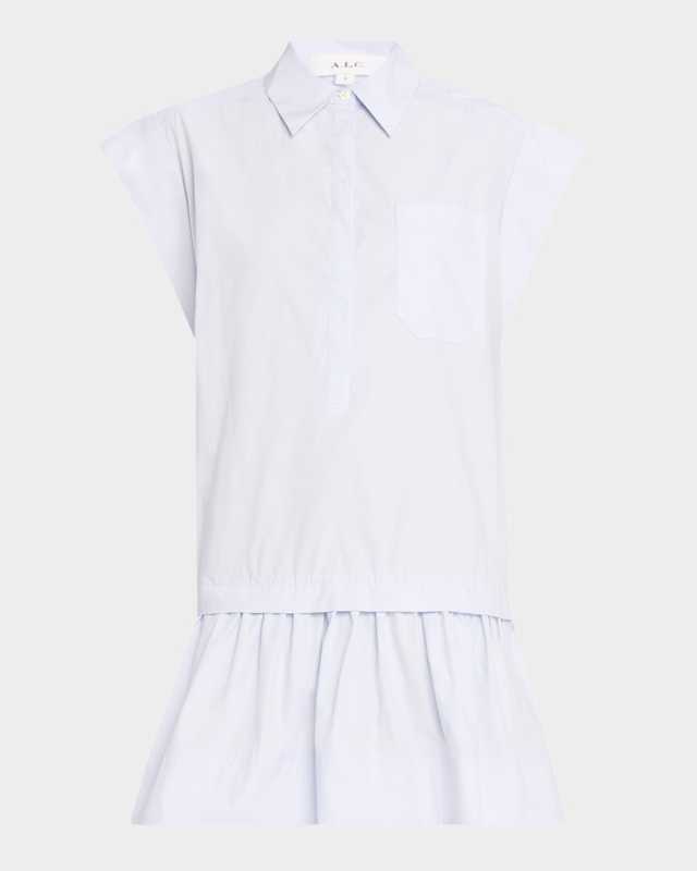 Brock Drop-Waist Shirtdress